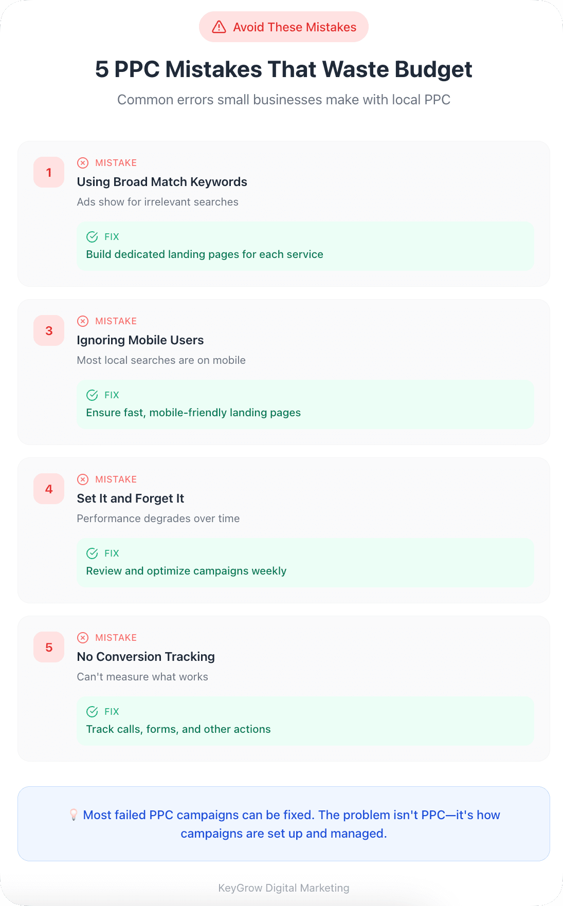 PPC Mistakes That Waste Budget