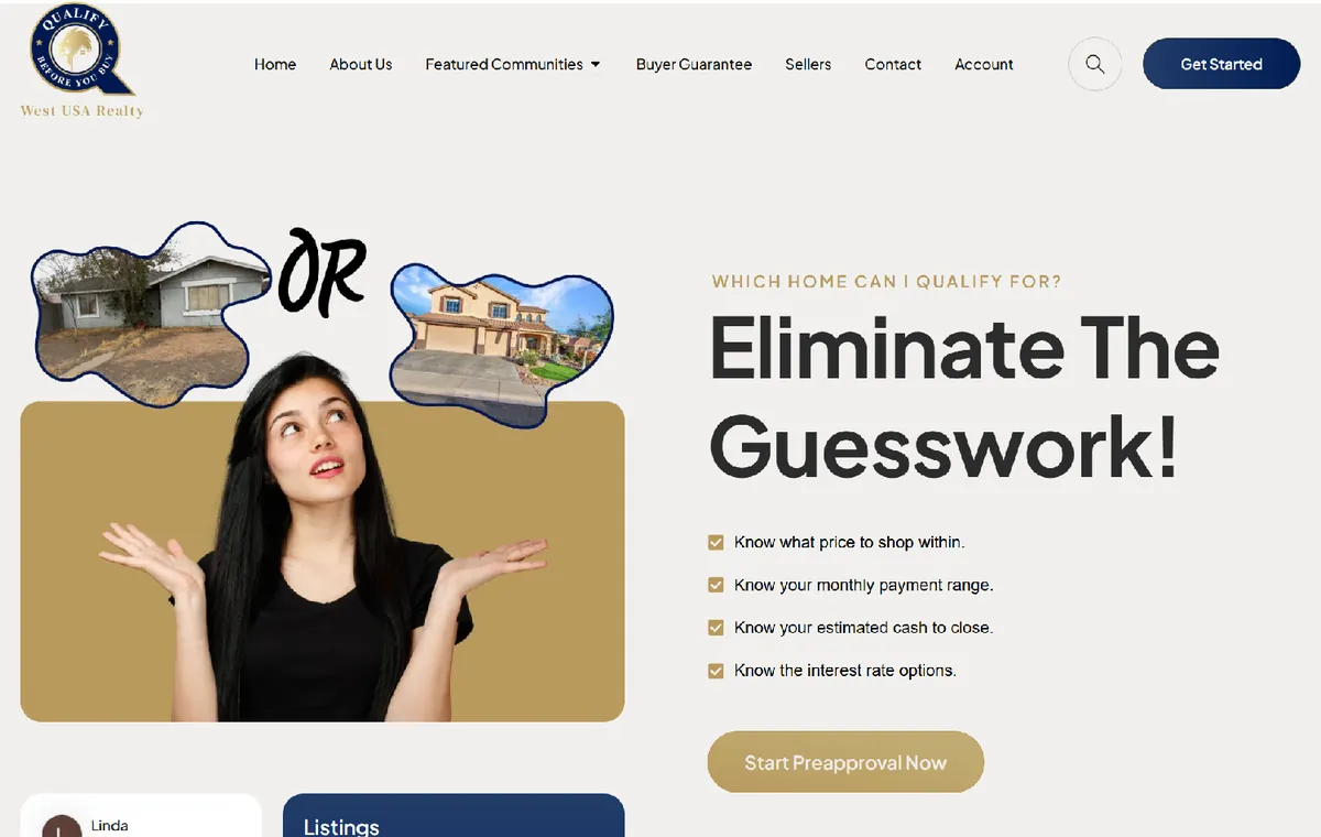 Qualify Before You Buy website, designed and built by KeyGrow