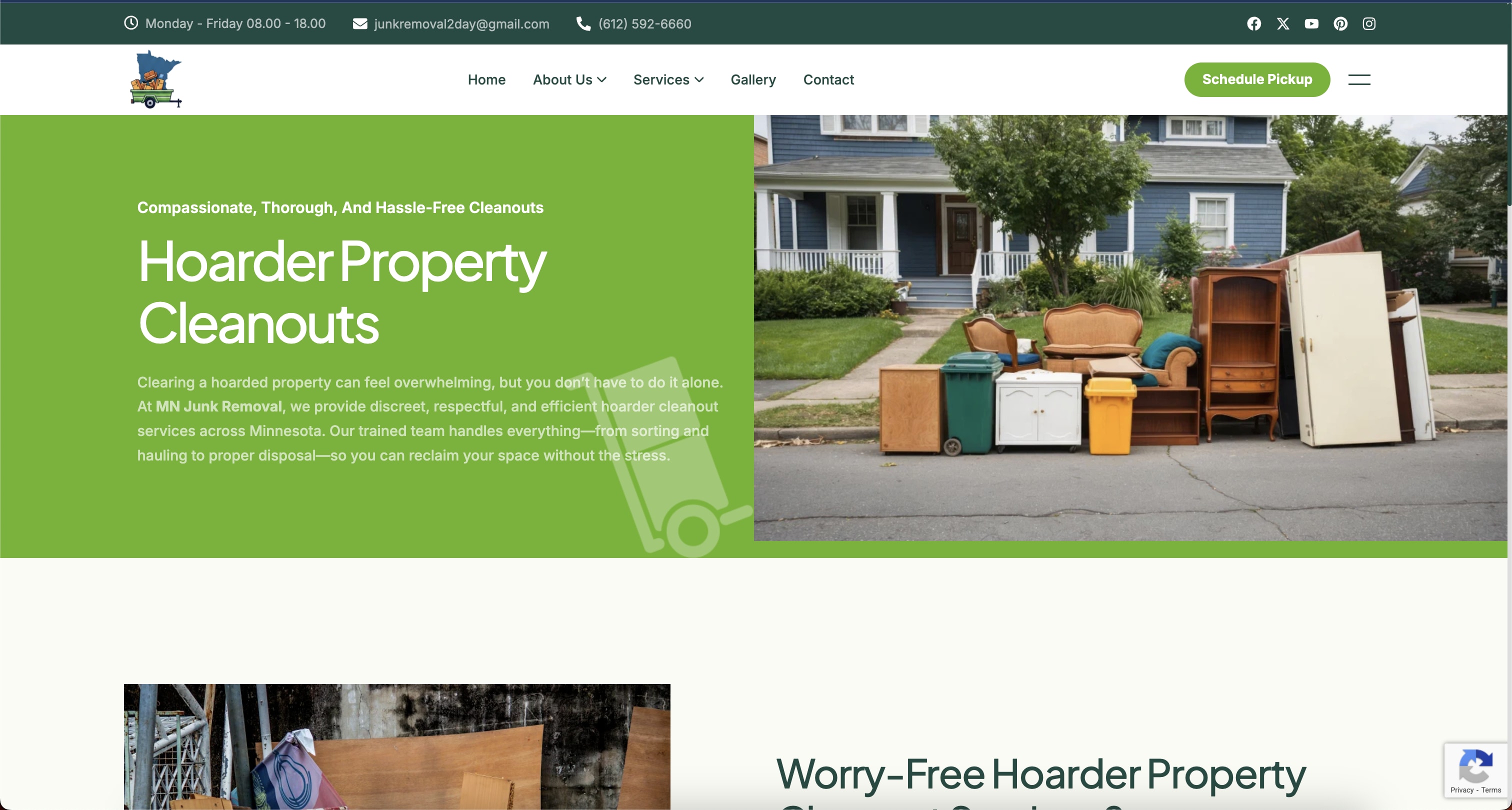MN Junk Removal Service Page