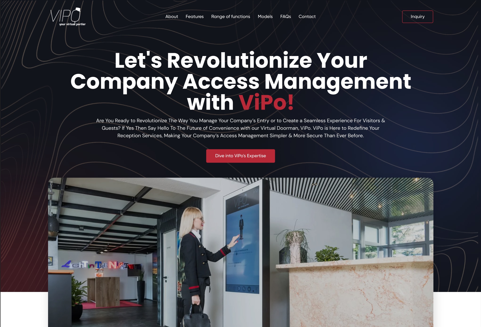 ViPO Hero Section with Value Proposition