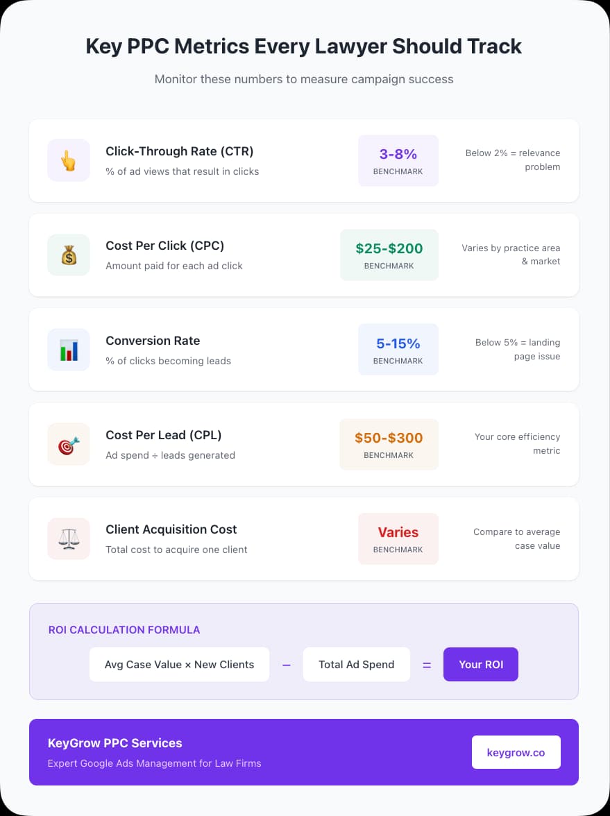 Key PPC Metrics Every Lawyer Should Track