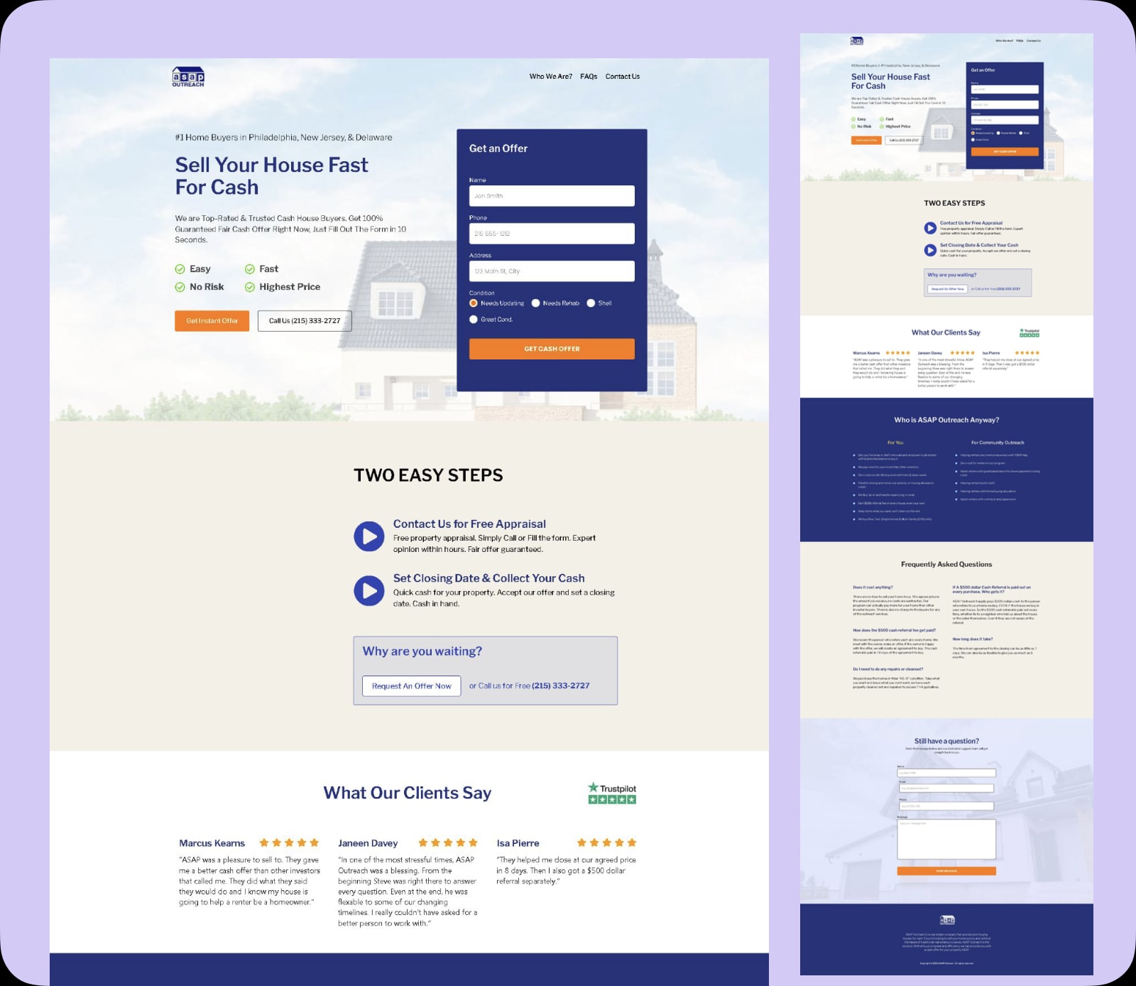 ASAP Outreach solution implementation