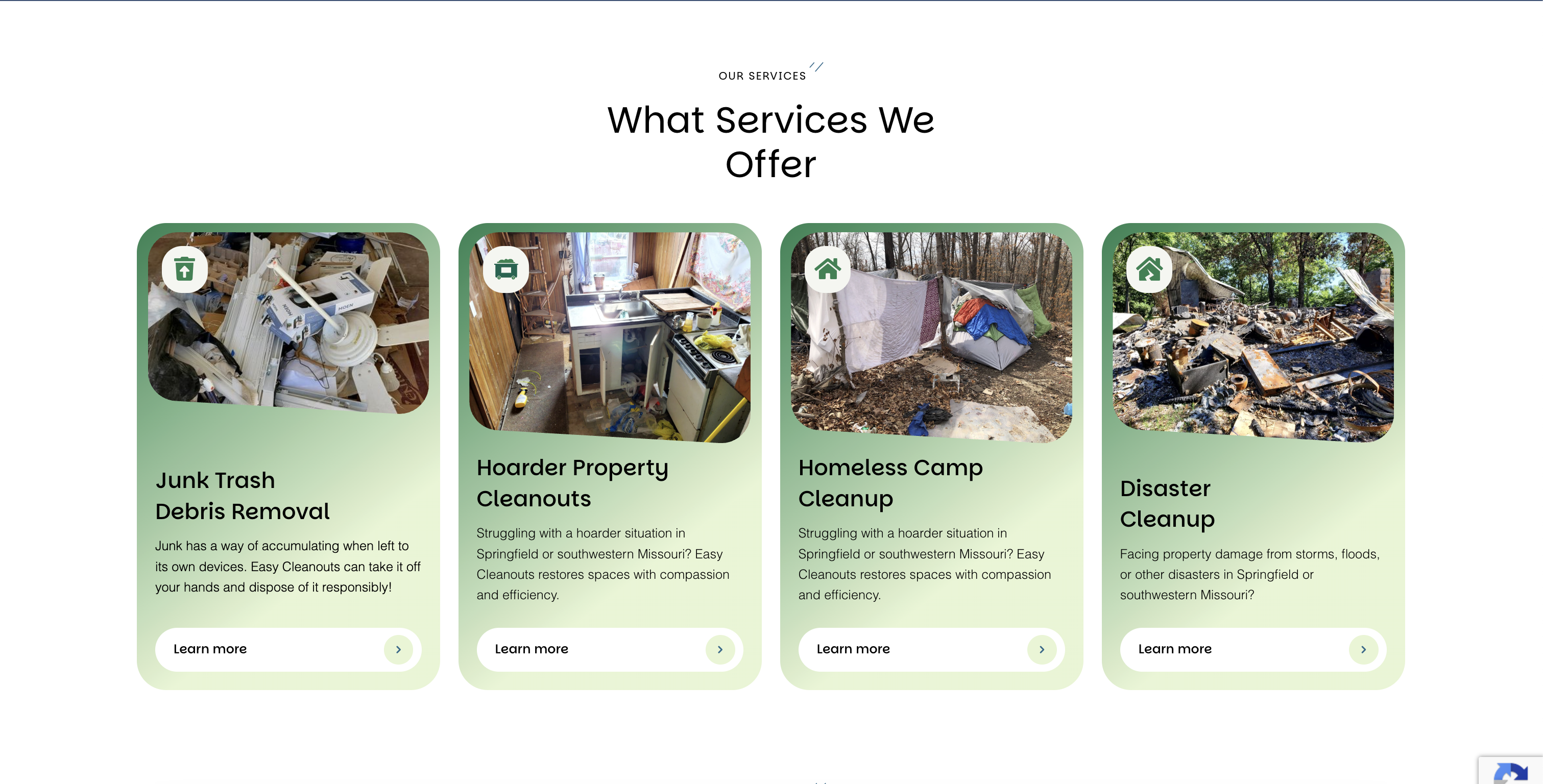 Easy Cleanouts Services Section